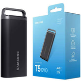 Samsung T5 Evo 2tb Portable External Ssd Usb 3.2 Gen 1 Seq. Read Speeds Up To 460mb/s For Gaming & Content Creation Black